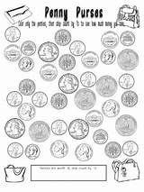Coins Pennies Cent Blank Fish Valuable Mint Colorings Getcolorings Coloringhome sketch template