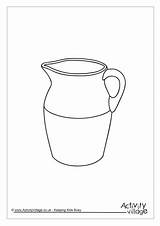 Colouring Jug sketch template