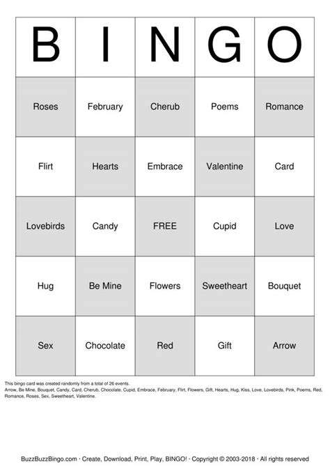 valentines day bingo cards to download print and customize
