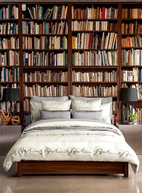 wall  books   style books  bedroom popsugar home photo