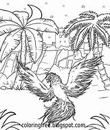 Mythology Phoenix Creature Brick Death sketch template