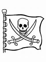Flag Kids Pirate Coloring Pirates Pages Zone Skull sketch template