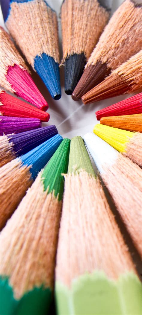 color pencils wallpaper  macro closeup assorted colorful pattern