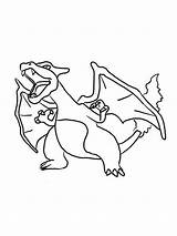 Coloring Charizard Pages Printable Color sketch template