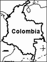 Colombia Flag Map Outline Enchantedlearning Printout Pages Southamerica sketch template