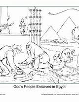 Coloring Egypt Enslaved People Activity God sketch template