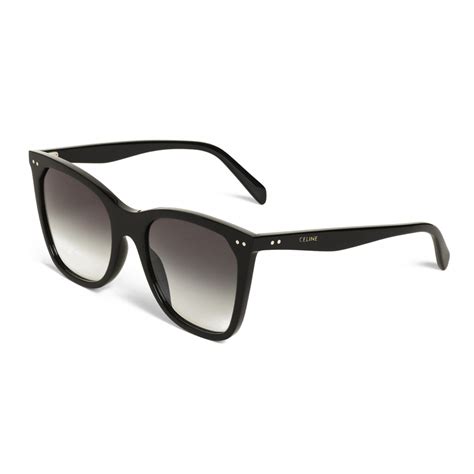 céline cat eye sunglasses in acetate with polarized lenses black