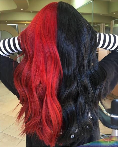 feb     black  red hair colour combinations