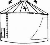 Grain Bin Bins Coloring Pages Drawing Template Clipartmag sketch template