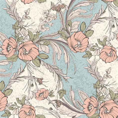 mint peach large floral pattern printed   multi chiffon washed fabric diy projects