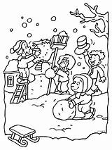 Kleurplaat Sneeuwpop Sneeuw Kinderen Bobbi Schulalltag Snow Knutselen Groep Ausmalen Sneeuwpoppen sketch template