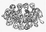 Bratz Coloring Pages Dolls Printable sketch template
