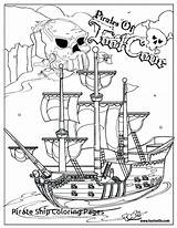 Ship Pirate Coloring Pages Kids Getdrawings Getcolorings sketch template