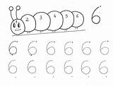 Number Worksheets Tracing Six Coloring Fichas Para Vocales Preschool Kindergarten Trabajo Preescolar Del Ejercicios Grafomotricidad Grafismos Número Crafts Math Toddler sketch template