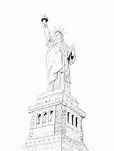 Statue Liberty Coloring Pages Printable Kids Print Book Color Sheet Sheets Kindergarten Cliparts Freedom Bestcoloringpagesforkids Library Clipart Getcolorings Choose Board sketch template