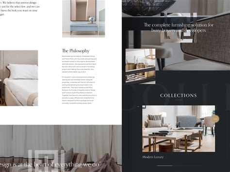 interior design website  louis saville  dribbble
