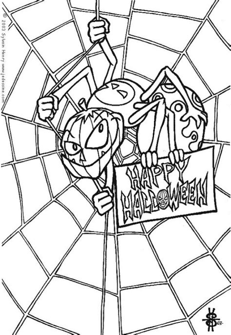 coloring pages halloween spiders halloween spider coloring pages