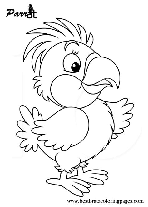 printable parrot coloring pages  kids coloring pages