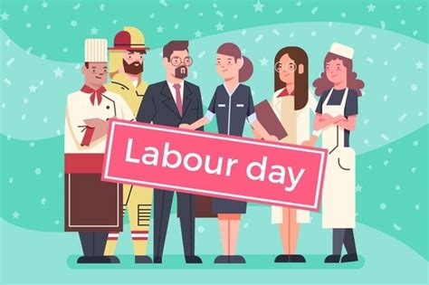 Flat Design Labour Day Event Labour Day When Is Labor
