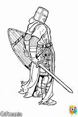 Caballero Templario Caballeros Templar Templarios Crusader Soldados Yelmo sketch template