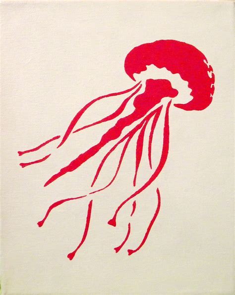 jellyfish silhouette stencil stencil patterns fish stencil