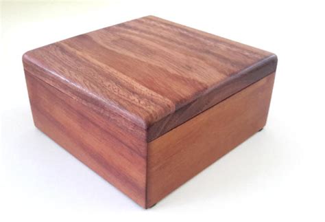 Solid Koa Wood Square Treasure Boxes Handmade In Hawaii
