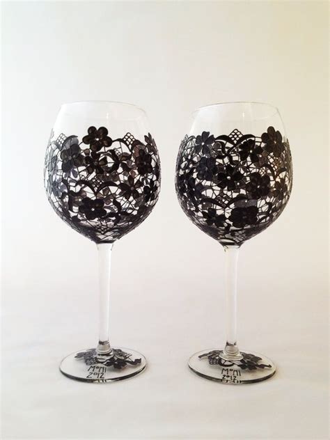 Black Lace Wine Goblet £32 50 Wine Goblets Wine Types
