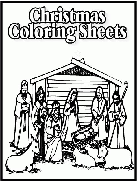 christmas religious printable coloring pages coloring home