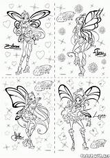 Winx Magic Coloring Club Colorkid Pages sketch template