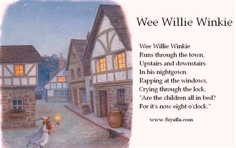 wee willie winkie nursery rhymes kids poems poems  kids  kids poems collection