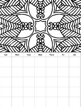 monthly coloring calendar coloring calendar pages  debbie madson