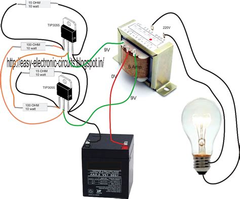 simple inverter circuit  home electricalcorecircuits