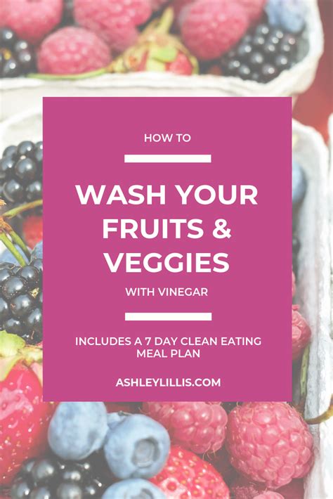 clean  fruits  vegetables  vinegar ashley lillis