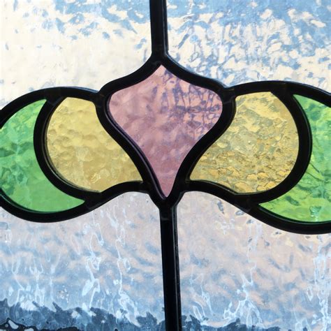 Simple Art Nouveau Stained Glass Panels From Period Home