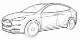 Tesla Kolorowanka Patents Electric Druku Roadster Pokoloruj Drukowanka sketch template