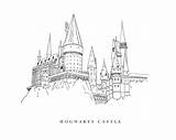 Hogwarts sketch template