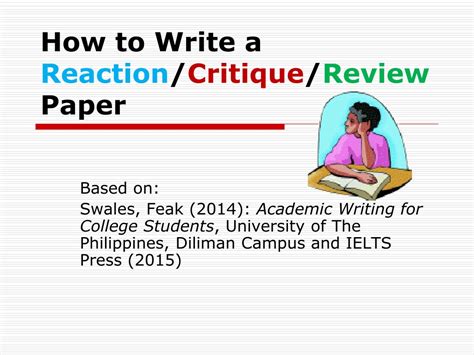 write  reaction paper   write  reaction  steps