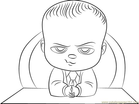 boss baby coloring page  kids   boss baby printable