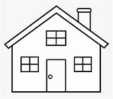 House Outline Coloring Clip Simple Kindpng sketch template