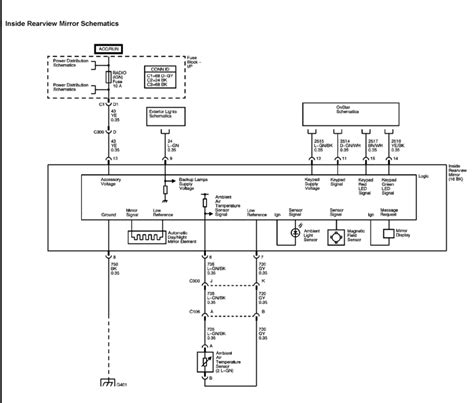 gentex  pin wiring diagram mirror