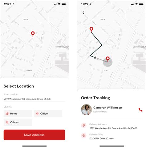 map navigation mobile app ui kit template figma