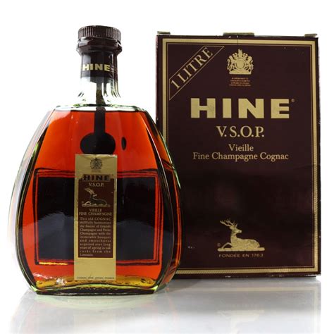 hine vsop fine champagne cognac  litre whisky auctioneer