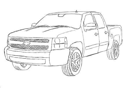 chevy truck sketch  paintingvalleycom explore collection  chevy truck sketch