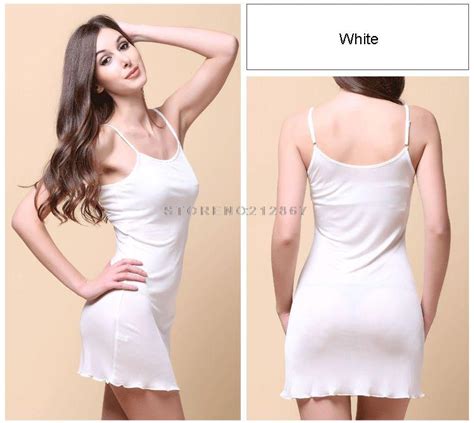 wholesale woman dresses silk slips solid camisole women full 100