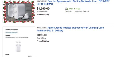 apple airpods   ebay highest  price hits  tomac