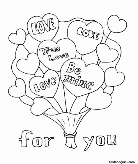 printable valentines coloring pages