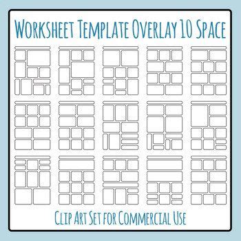 ten space worksheet morning work homework template overlays clipart