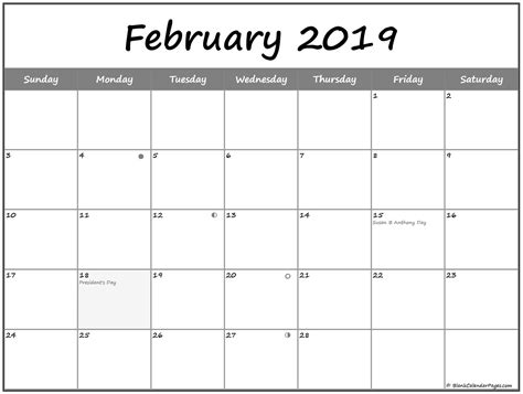 February 2019 Calendar Germany Qualads