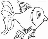Goldfish Coloring Pages Printable Cool2bkids Kids sketch template
