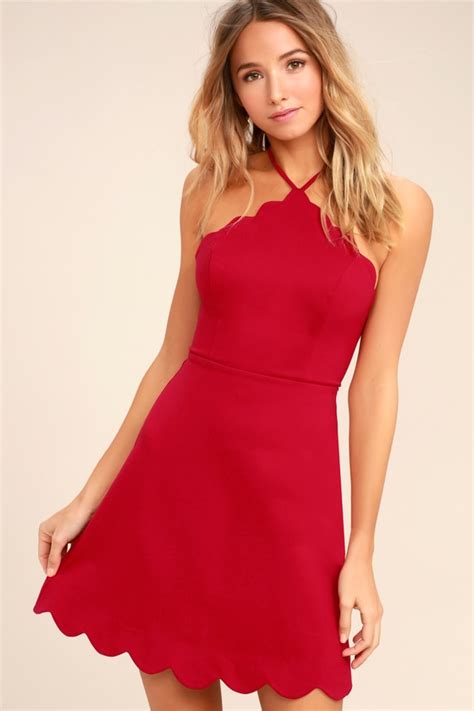 sexy red dress backless dress skater dress 54 00